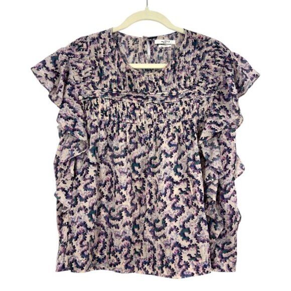 Isabel Marant Salika Print Ilayona Top Size 38 - Picture 1 of 5